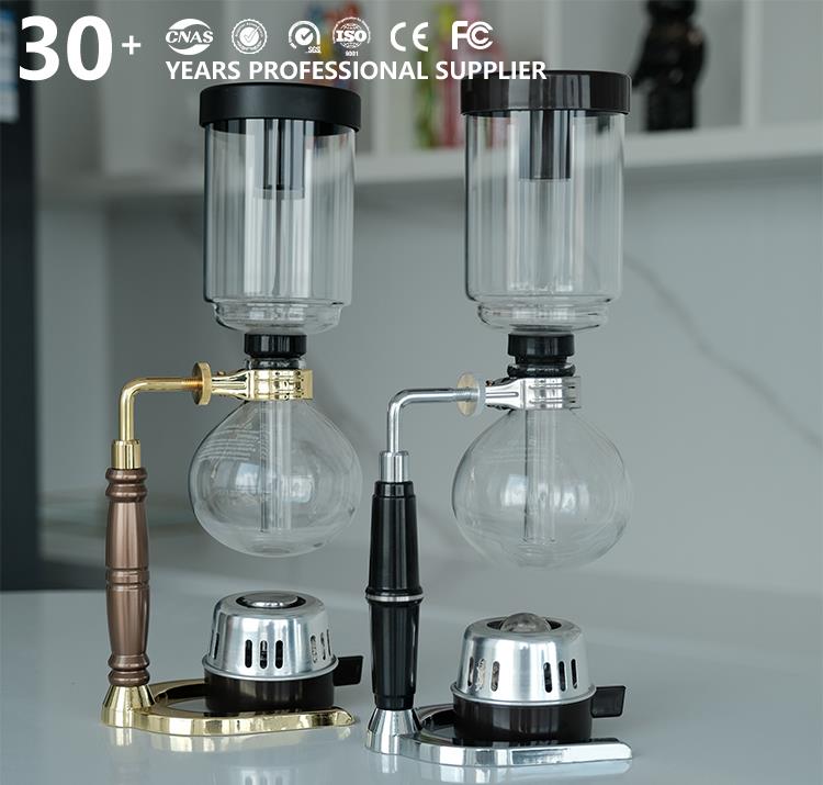 Alcohol Lamp Glass Siphon Coffee Pot 3 Cup Tabletop Siphon Syphon Coffee Maker Creative